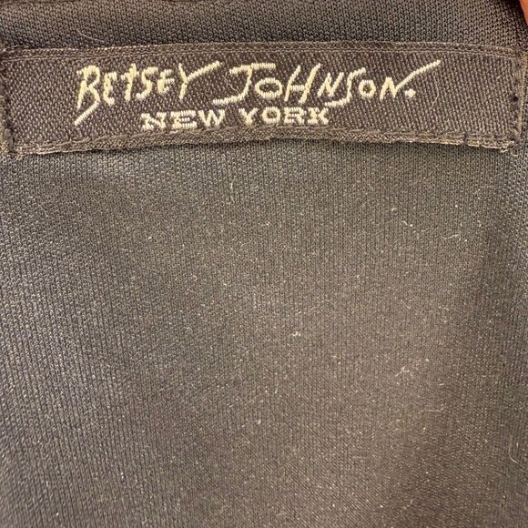 Vintage Y2K Betsey Johnson Black Sequin Slip Dress with Zig Zag Hem, XS/Small - Picture 6 of 6